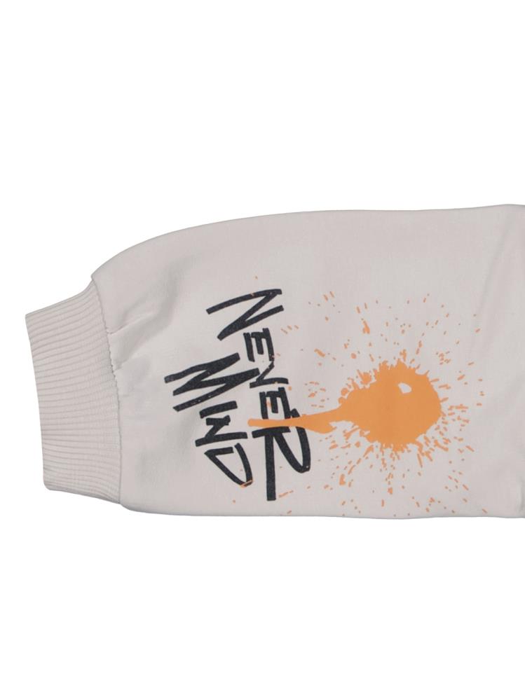 Civil Baby Graffiti Baskılı 6-18 Ay Sweatshirt - Gri