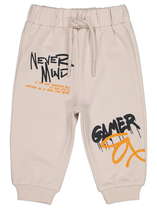 Civil Baby Graffiti Baskılı 6-18 Ay Eşofman Altı - Bej