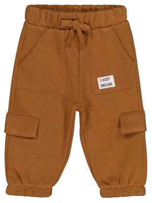 Civil Baby Keep Smiling Etiketli Basic 6-18 Ay Eşofman Altı - Kahverengi