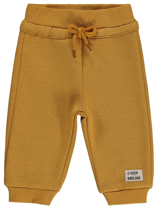 Civil Baby Keep Smiling Etiketli Basic 6-18 Ay Eşofman Altı - Hardal