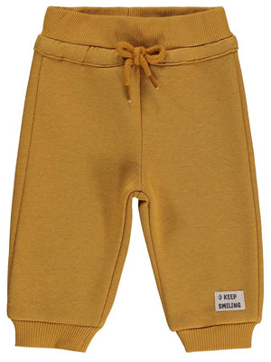 Civil Baby Keep Smiling Etiketli Basic 6-18 Ay Eşofman Altı - Hardal