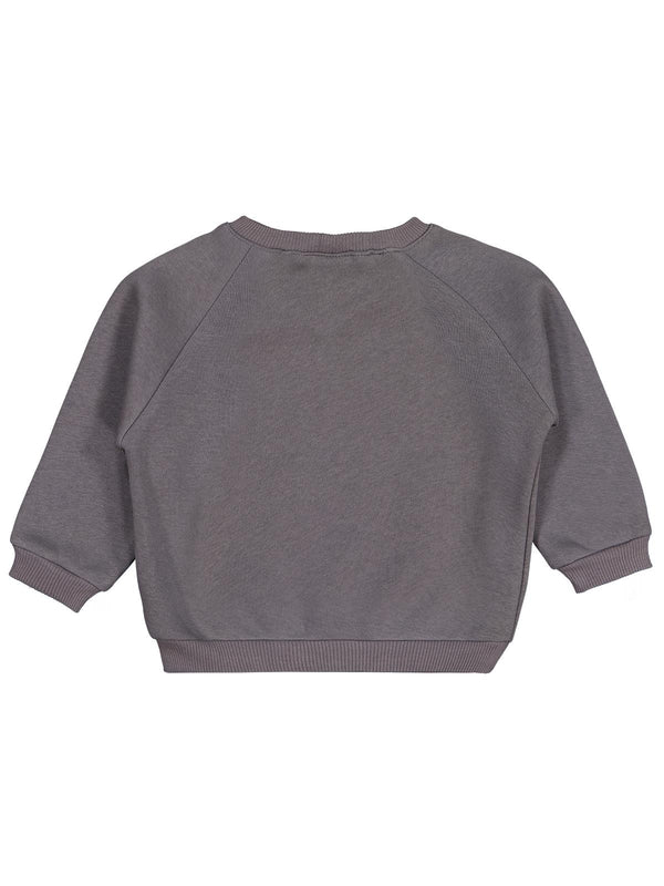 Civil Baby Keep Smiling Etiketli Basic 6-18 Ay Sweatshirt - Gri