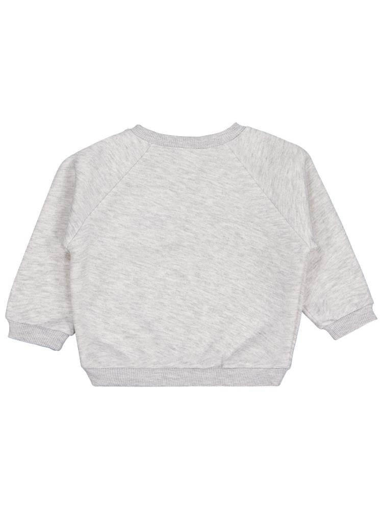 Civil Baby Keep Smiling Etiketli Basic 6-18 Ay Sweatshirt - Gri