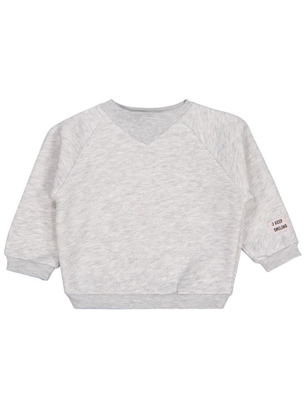 Civil Baby Keep Smiling Etiketli Basic 6-18 Ay Sweatshirt - Gri