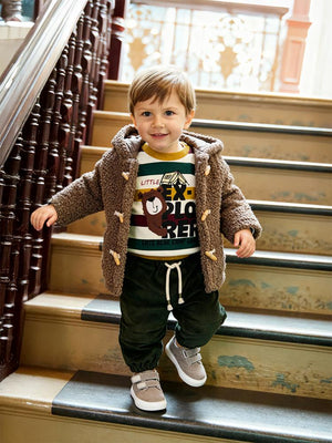 Civil Baby Çoban Düğme 6-18 Ay Mont - Kahverengi