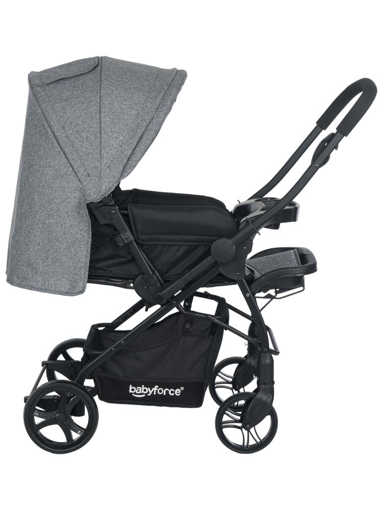Baby Force Bella Plus Çift Yönlü Bebek Arabası - Gri