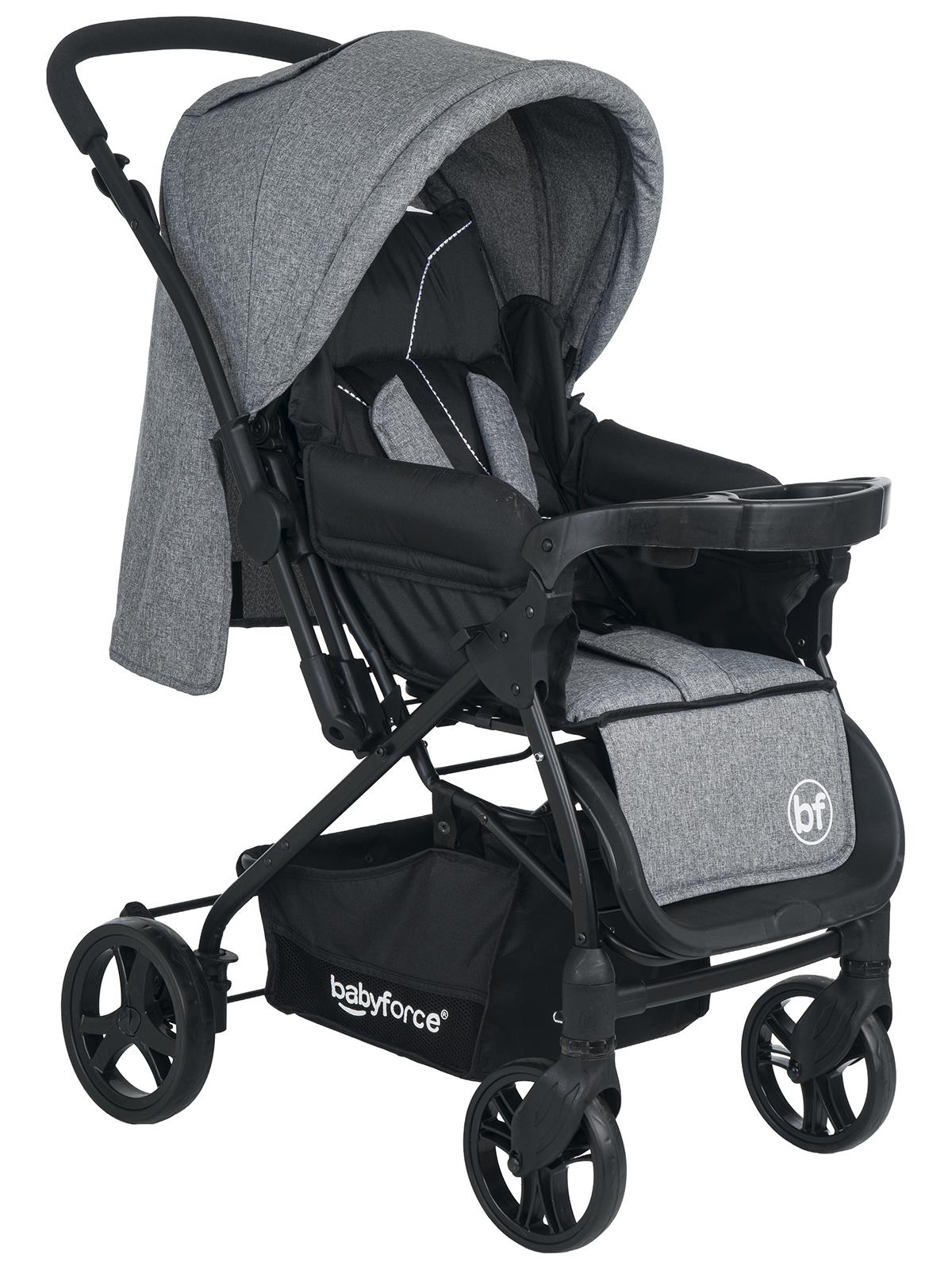 Baby Force Bella Plus Çift Yönlü Bebek Arabası - Gri