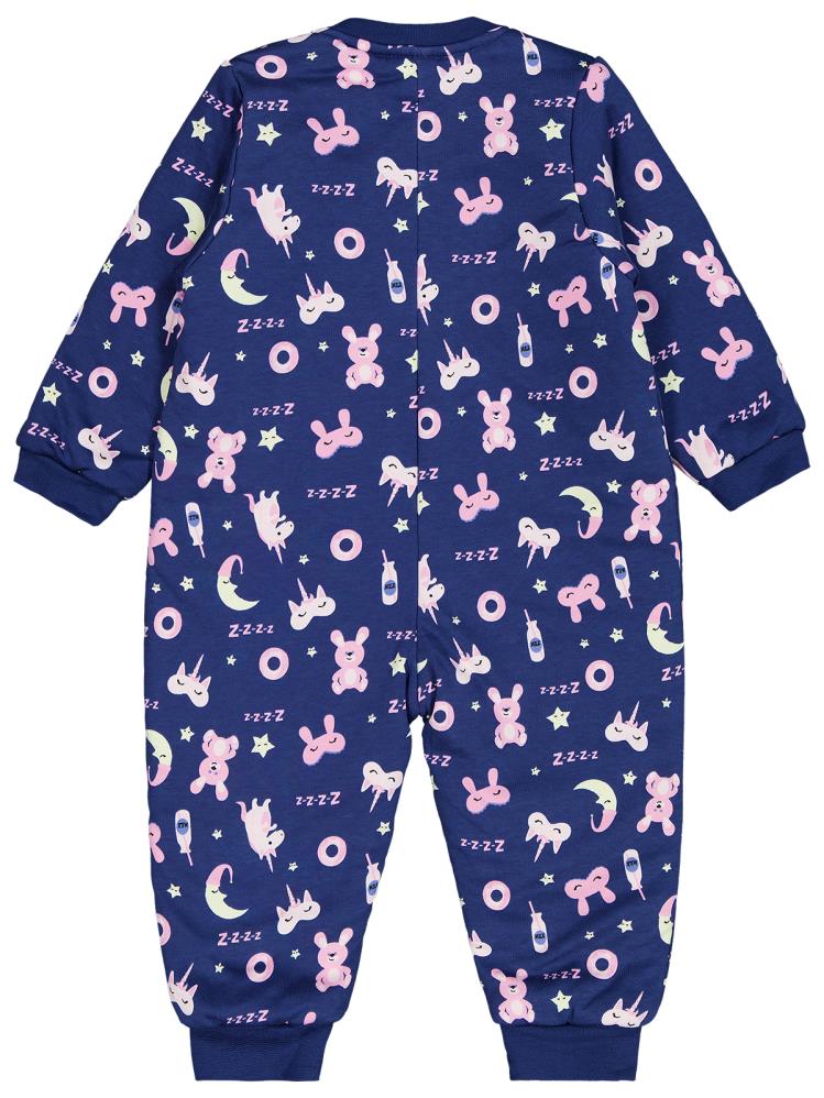 Civil Girls Unicorn Ve Uyku Empirme 90 Gr 2-5 Yaş Uyku Tulumu - Mavi