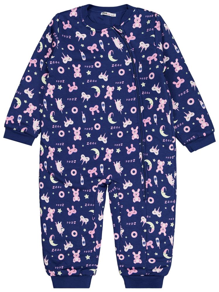 Civil Girls Unicorn Ve Uyku Empirme 90 Gr 6-9 Yaş Uyku Tulumu - Mavi