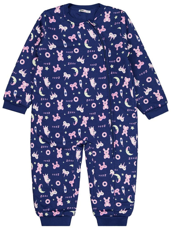 Civil Girls Unicorn Ve Uyku Empirme 90 Gr 6-9 Yaş Uyku Tulumu - Mavi