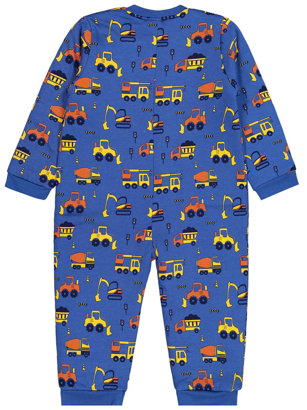 Civil Boys İş Makineleri Empirme 90 Gr 6-9 Yaş Uyku Tulumu - Mavi