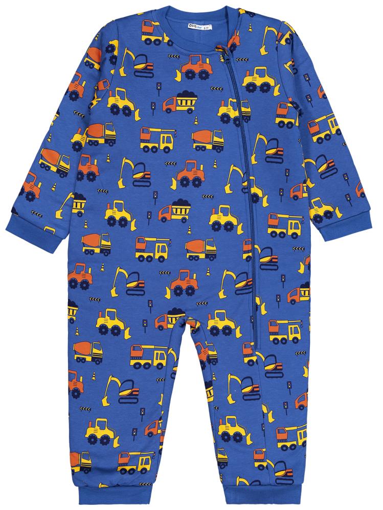 Civil Boys İş Makineleri Empirme 90 Gr 6-9 Yaş Uyku Tulumu - Mavi