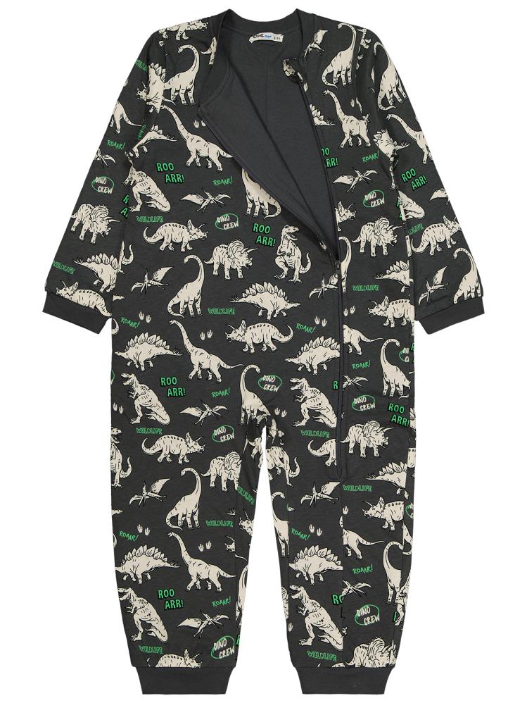 Civil Boys Roar Dino Empirme 30 Gr 6-9 Yaş Uyku Tulumu - Gri