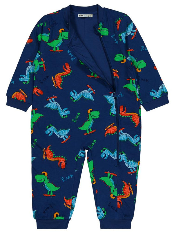Civil Boys Kaykaycı Dino Empirme 30 Gr 2-5 Yaş Uyku Tulumu - Mavi