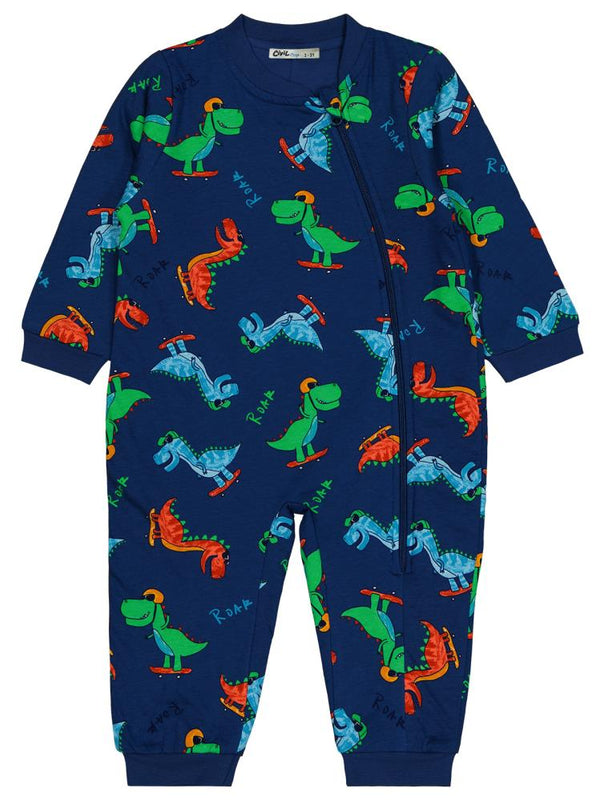 Civil Boys Kaykaycı Dino Empirme 30 Gr 2-5 Yaş Uyku Tulumu - Mavi
