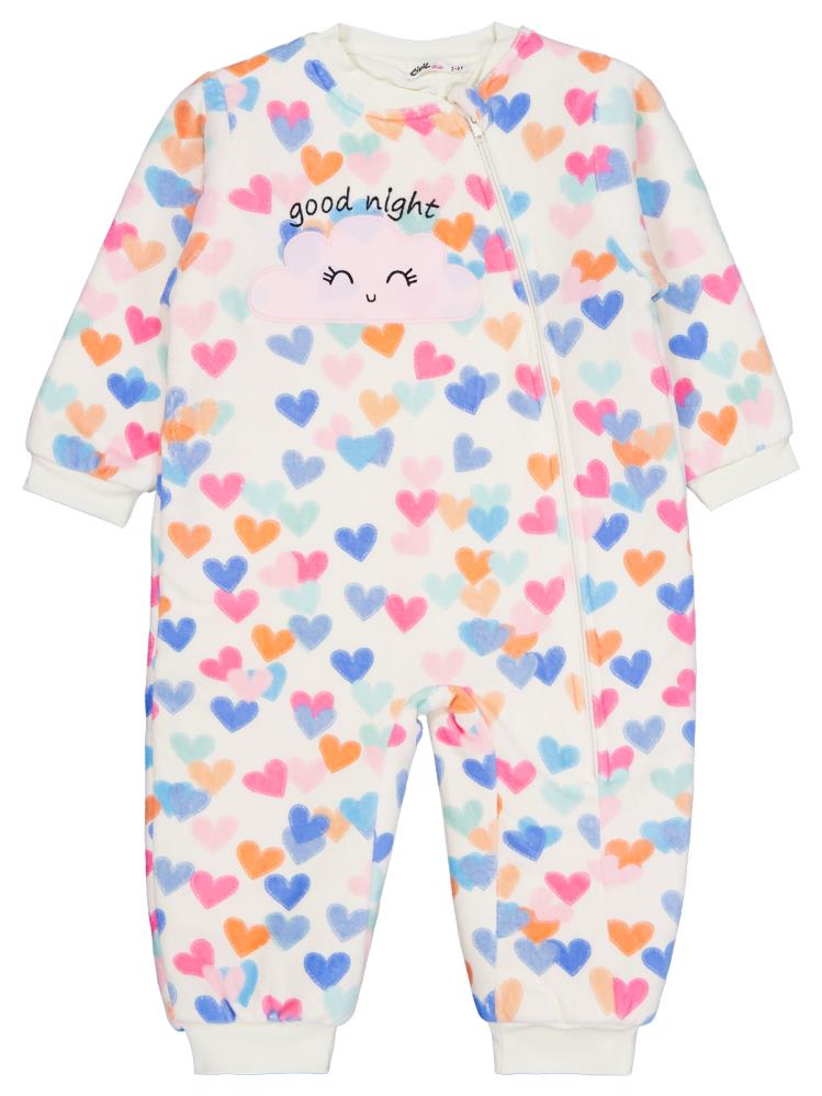 Civil Girls Renkli Kalpler Empirme 60 Gr 2-5 Yaş Uyku Tulumu - Bej