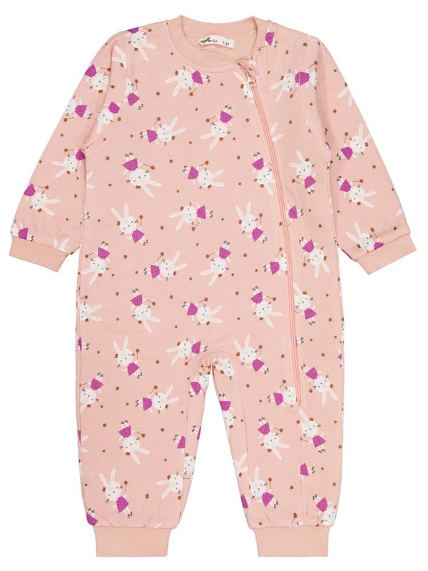 Civil Girls Prenses Tavşan Empirme 30 Gr 2-5 Yaş Uyku Tulumu - Pudra