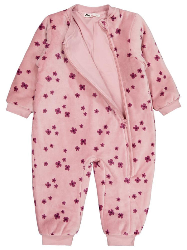 Civil Girls Çiçekler Empirme 60 Gr 2-5 Yaş Uyku Tulumu - Lila