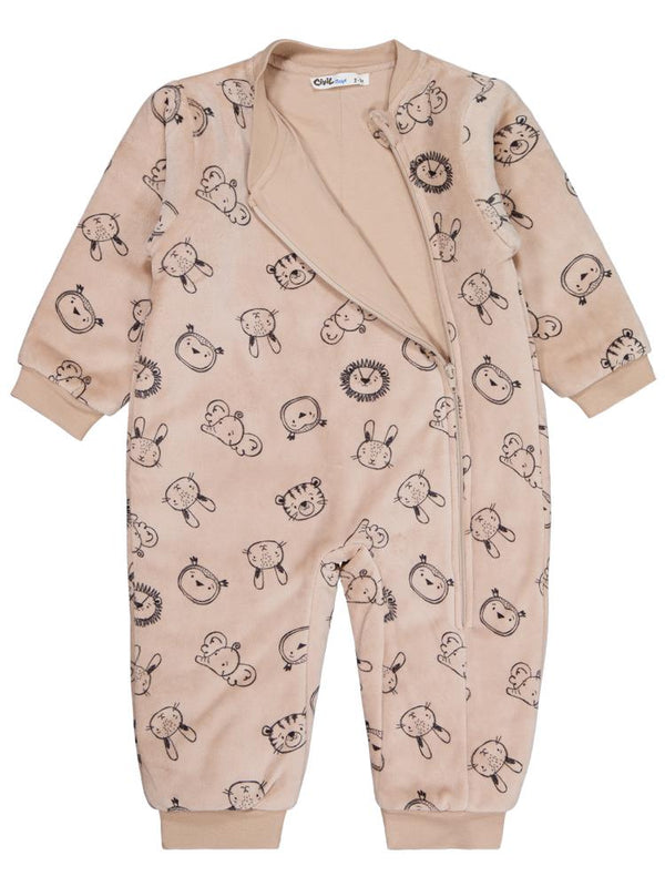 Civil Boys Sevimli Hayvanlar Empirme 60 Gr 2-5 Yaş Uyku Tulumu - Bej