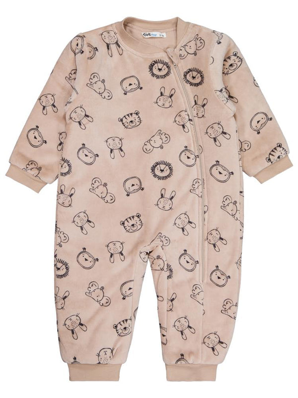 Civil Boys Sevimli Hayvanlar Empirme 60 Gr 2-5 Yaş Uyku Tulumu - Bej