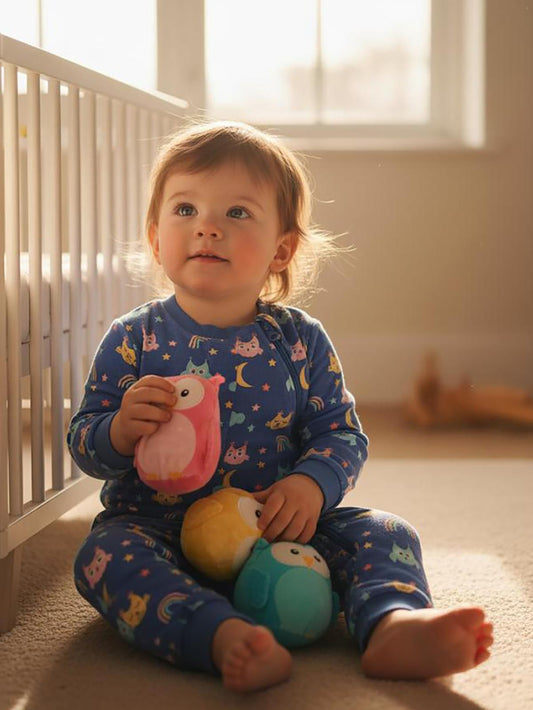 Civil Baby Gökkuşağı Empirme 90 Gr  Uyku Tulumu - Mavi