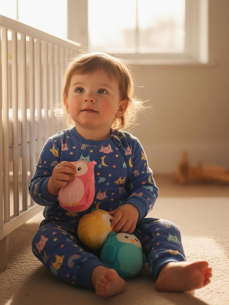 Civil Baby Gökkuşağı Empirme 90 Gr 12-18 Ay Uyku Tulumu - Mavi