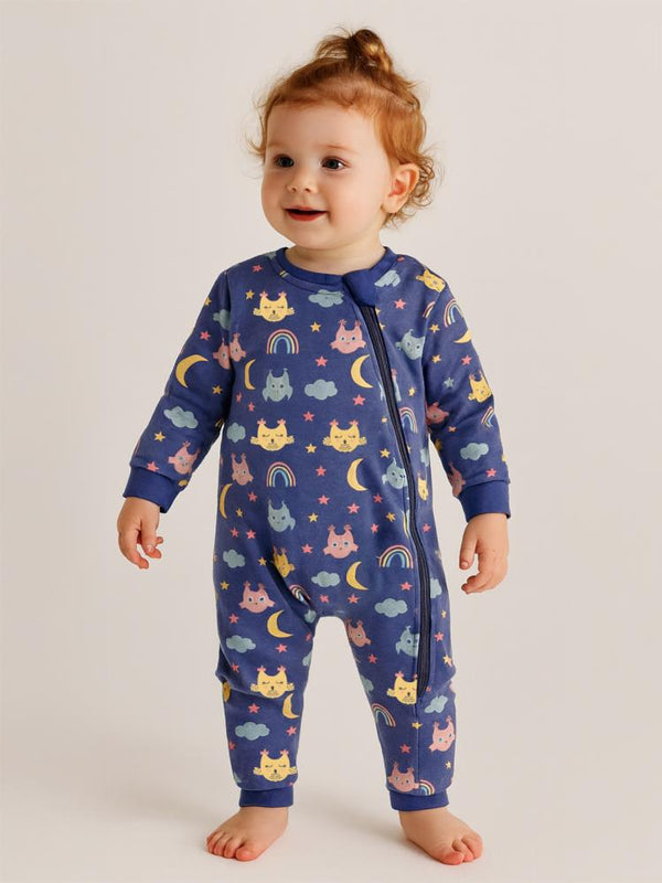 Civil Baby Gökkuşağı Empirme 90 Gr 12-18 Ay Uyku Tulumu - Mavi