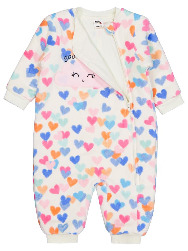 Civil Baby Renkli Kalpler Empirme 60 Gr 12-18 Ay Uyku Tulumu - Bej