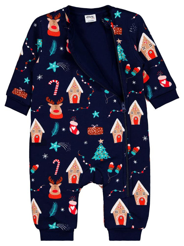 Civil Baby Yeniyıl Empirme 90 Gr 6-9 Ay Uyku Tulumu - Lacivert