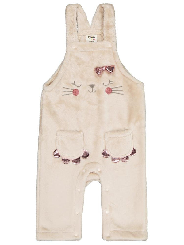 Civil Baby Kedi Nakışlı 6-18 Ay Slopet - Bej