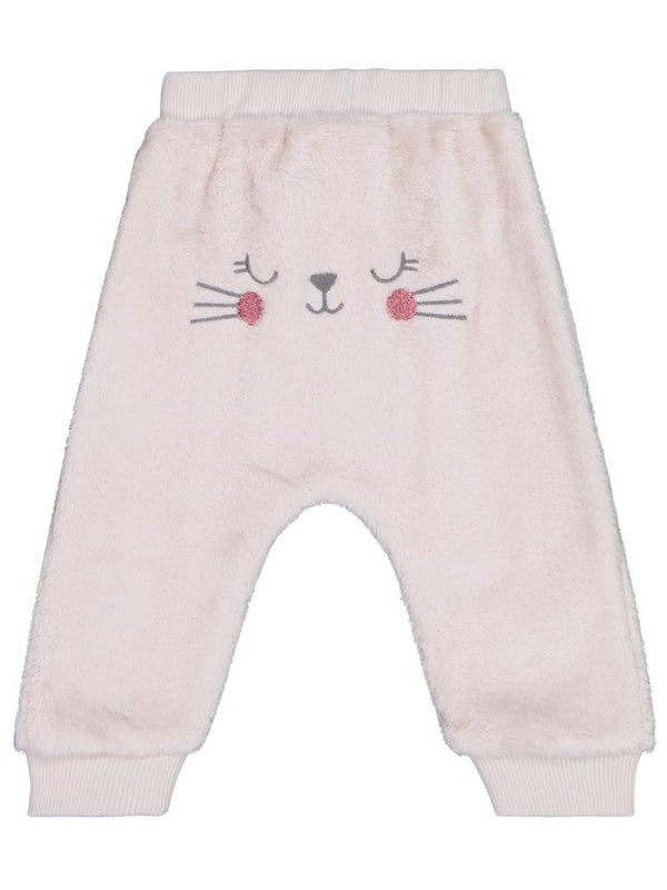 Civil Baby Bel Fiyonklu Meow Nakışlı 6-18 Ay Eşofman Altı - Bej