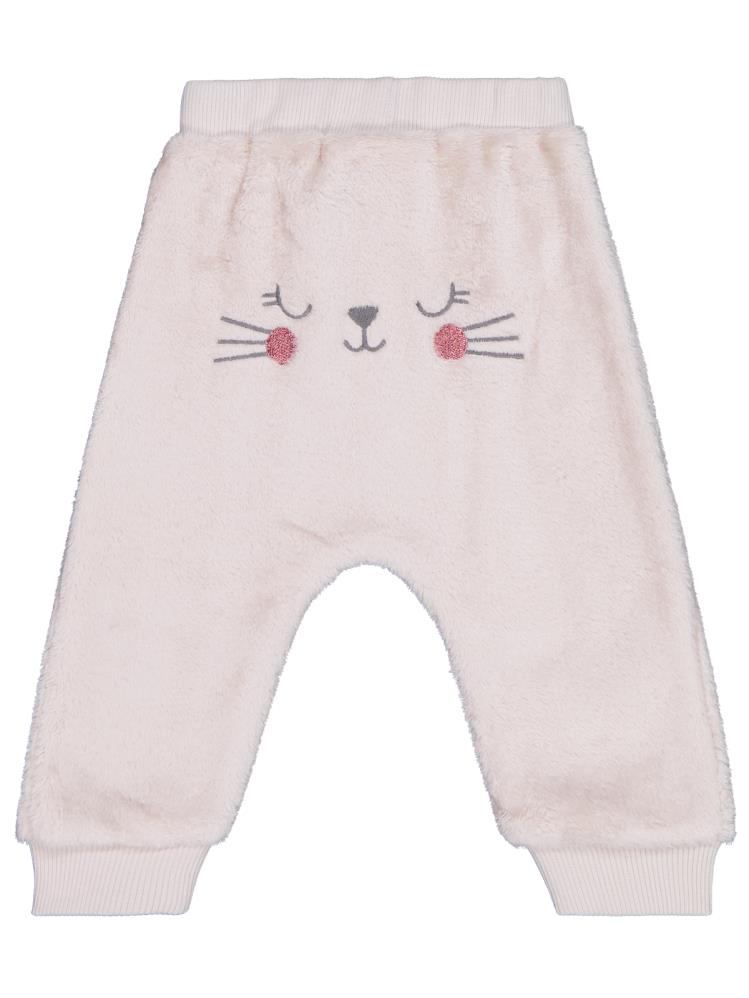 Civil Baby Bel Fiyonklu Meow Nakışlı 6-18 Ay Eşofman Altı - Bej