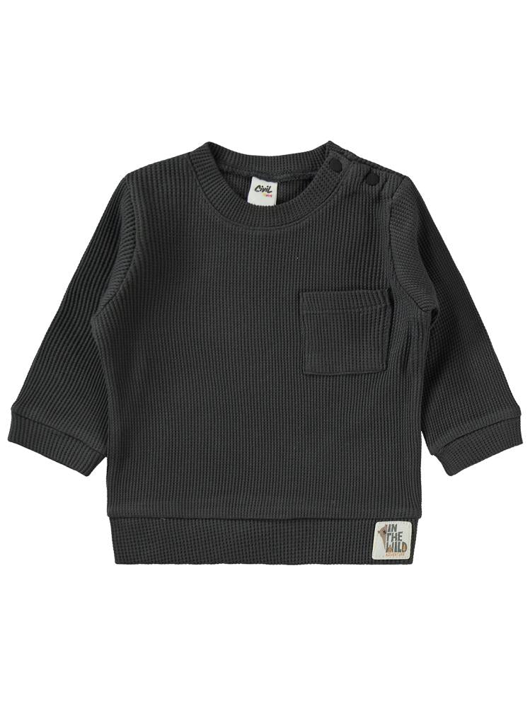 Civil Baby Süs Etiketli 6-18 Ay Takım - Gri