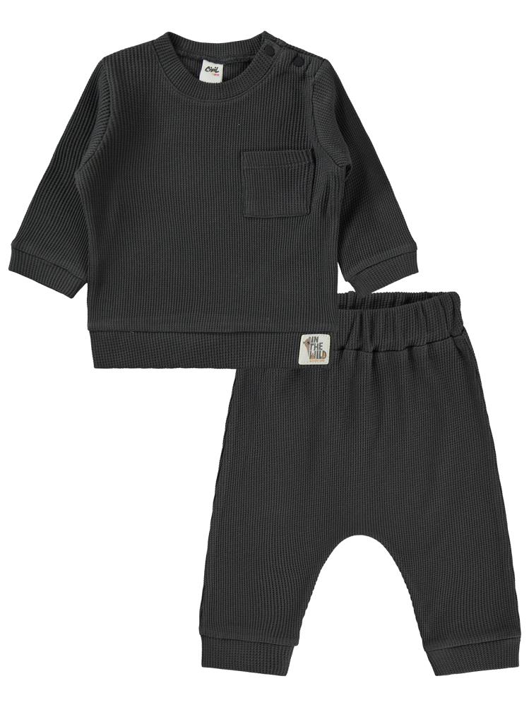 Civil Baby Süs Etiketli 6-18 Ay Takım - Gri