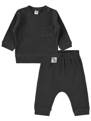 Civil Baby Süs Etiketli 6-18 Ay Takım - Gri