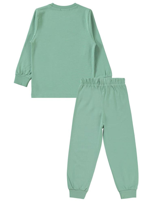Civil Boys Kukuli Baskılı 2-5 Yaş Pijama Takımı - Haki