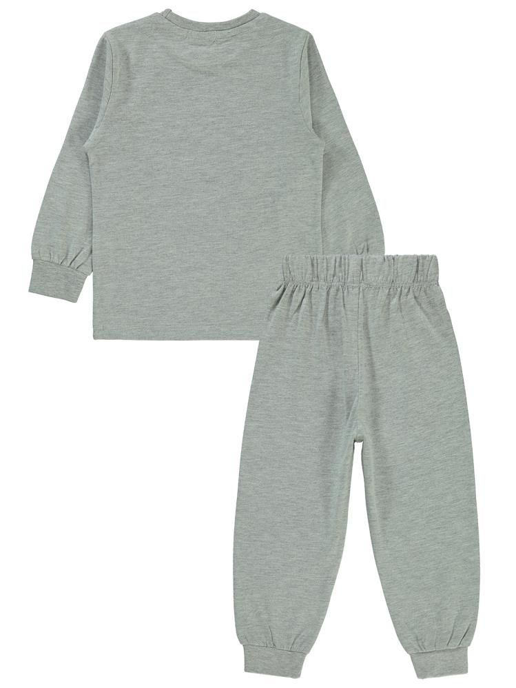 Düt Düt Baskılı 2-5 Yaş Pijama Takımı - Gri