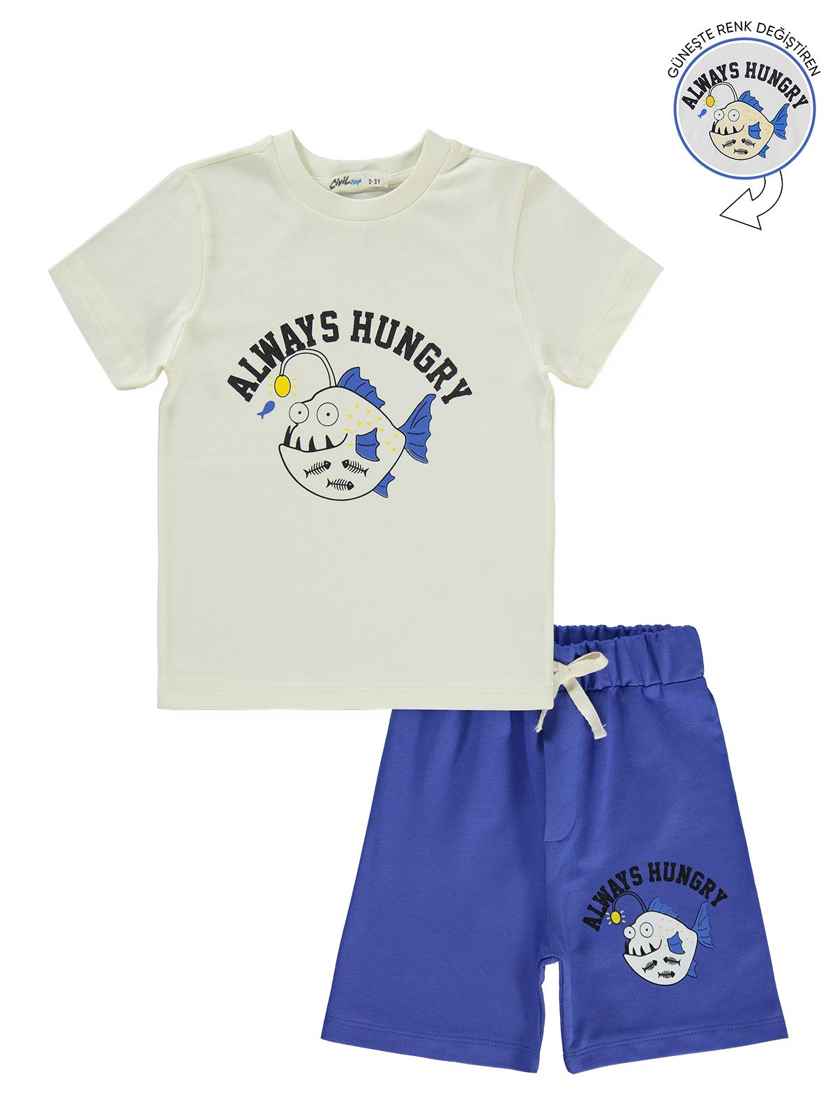 Civil Boys Always Güneşte Renk Değiştiren 2-5 Yaş Takım - Mavi