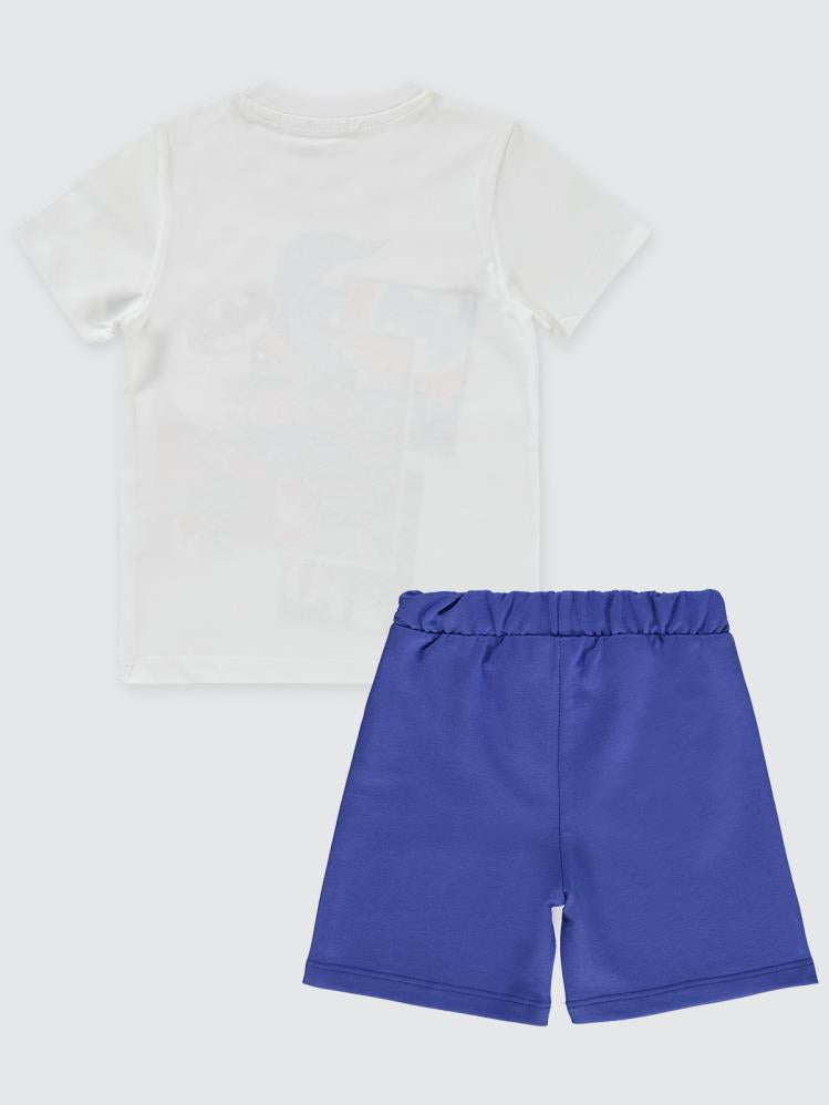 Batman Baskılı 2-5 Yaş Takım - Beyaz