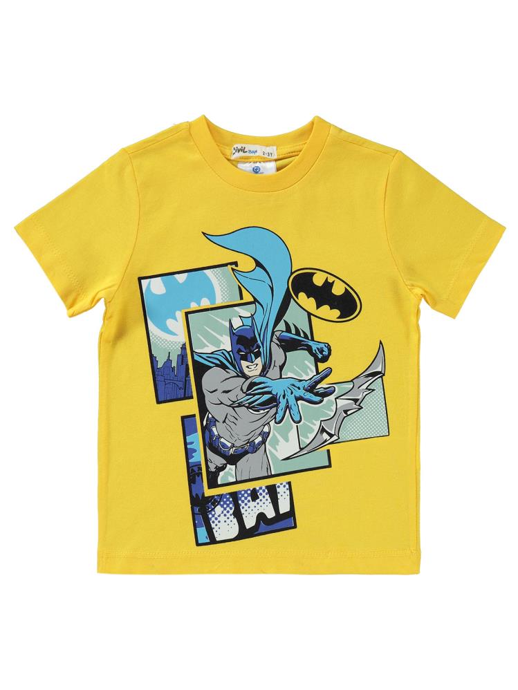 Batman Baskılı 2-5 Yaş Takım - Sarı