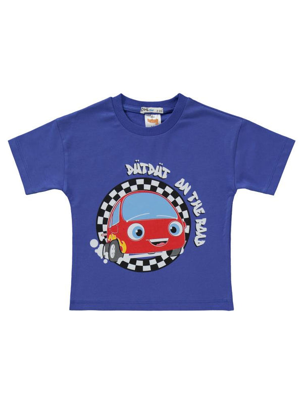 Civil Boys Dütdüt On The Baskılı 2-5 Yaş Takım - Mavi