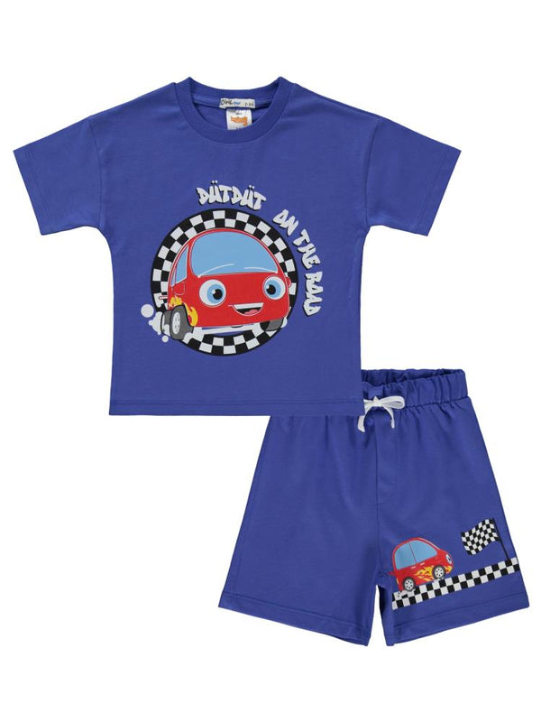 Civil Boys Dütdüt On The Baskılı 2-5 Yaş Takım - Mavi