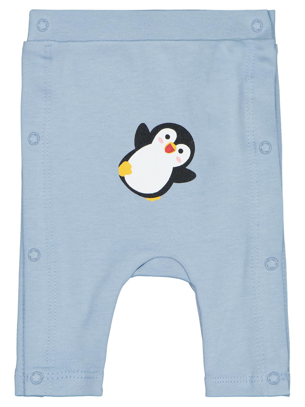 Civil Baby Penguen Emprime Prematüre Tek Alt Bebe - Mavi