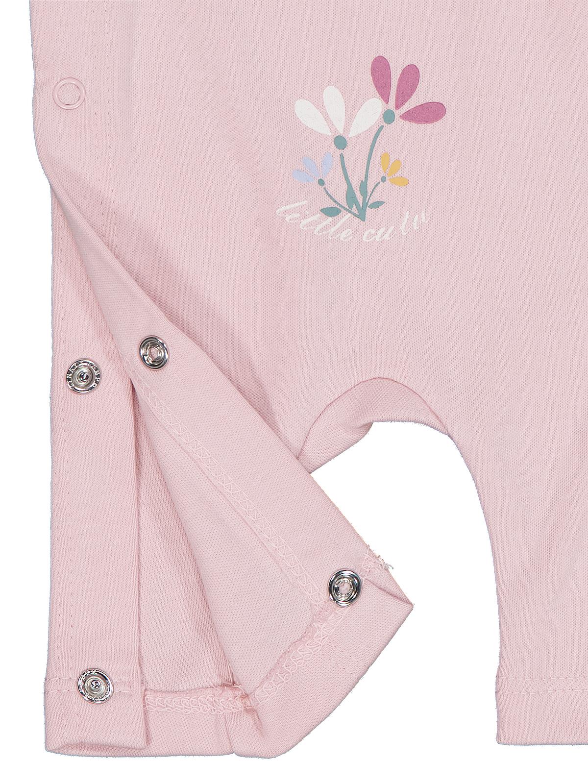 Civil Baby Çiçek Baskılı Prematüre Tek Alt Bebe - Pembe