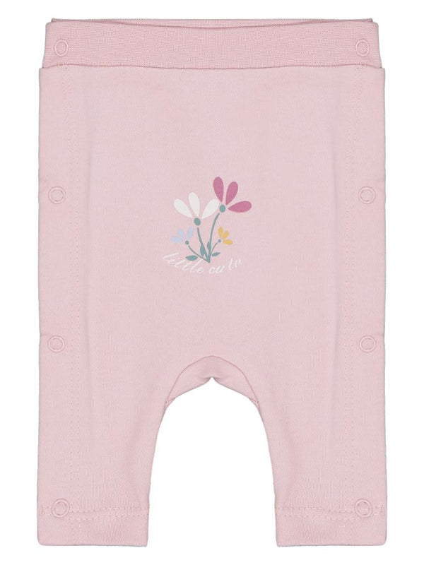 Civil Baby Çiçek Baskılı Prematüre Tek Alt Bebe - Pembe