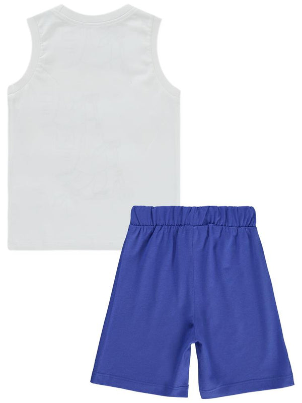 Civil Boys Timsah Baskılı 2-5 Yaş Pijama Takımı - Beyaz