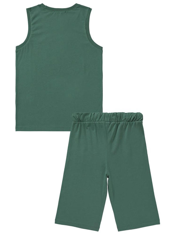 Civil Boys Skate Baskılı 10-13 Yaş Pijama Takımı - Haki