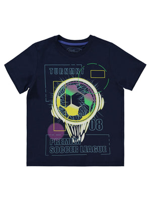 Civil Boys Premier Top Baskılı 6-9 Yaş Tişört - Lacivert