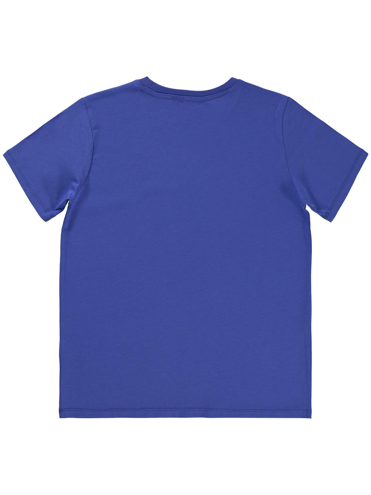 Civil Boys Premier Top Baskılı 6-9 Yaş Tişört - Mavi