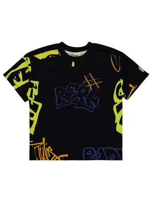 Civil Boys Graffiti Empirme 10-13 Yaş Tişört - Siyah